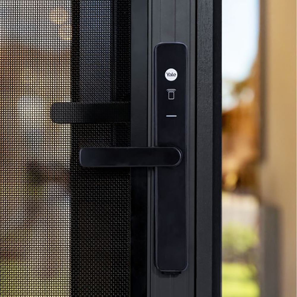 Yale Unity Security Screen Door Lock Matte Black