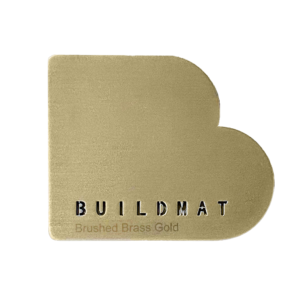 Tapware Colour Sample Brushed Brass Gold