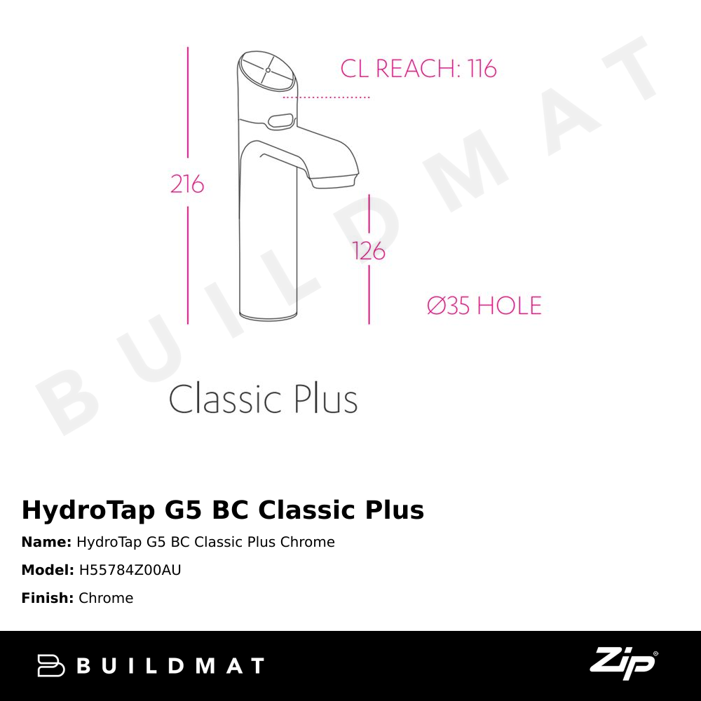 HydroTap G5 BC Classic Plus Chrome