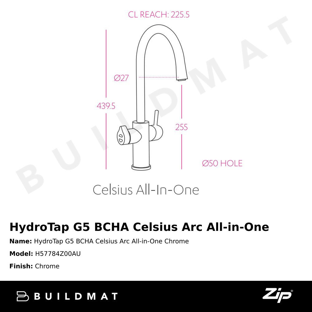 HydroTap G5 BCHA Celsius Arc All-in-One Chrome