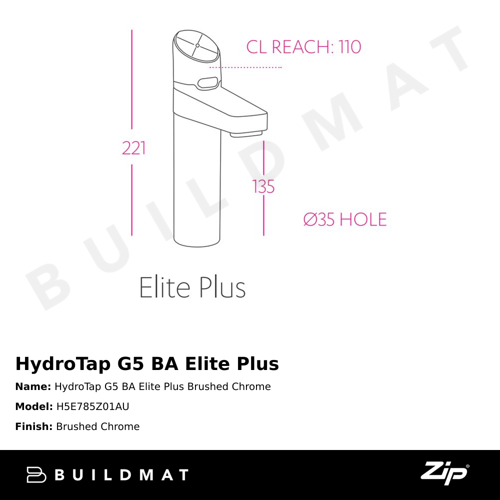 HydroTap G5 BA Elite Plus Brushed Chrome