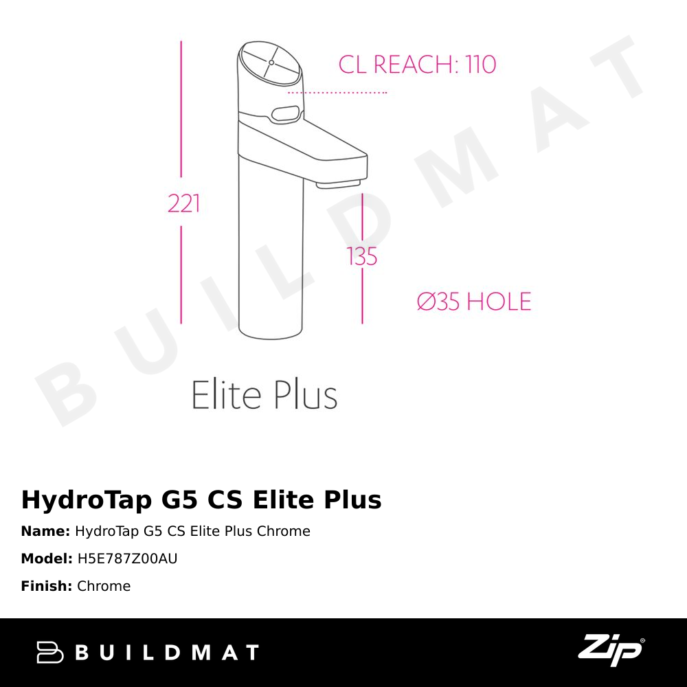 HydroTap G5 CS Elite Plus Chrome