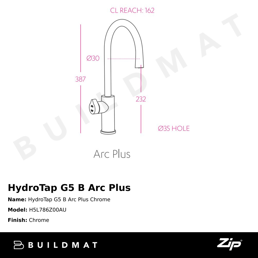 HydroTap G5 B Arc Plus Chrome