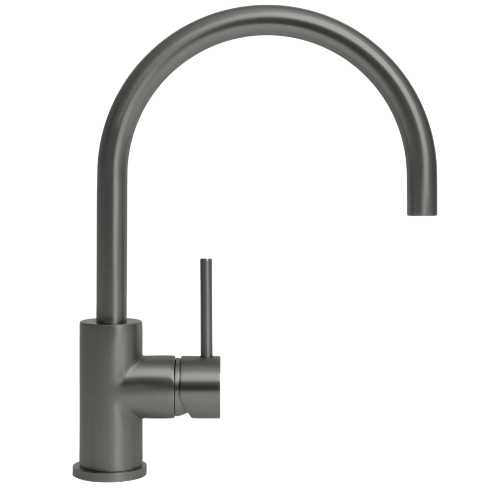 Ashanti Brushed Gunmetal Gooseneck Mixer