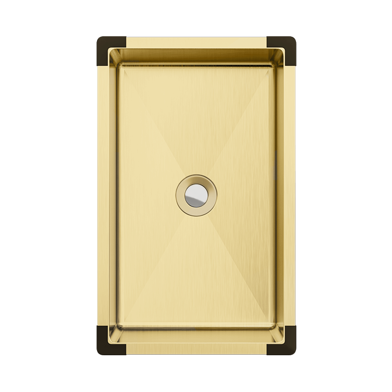 Piper Portable Mini Sink Brushed Brass Gold