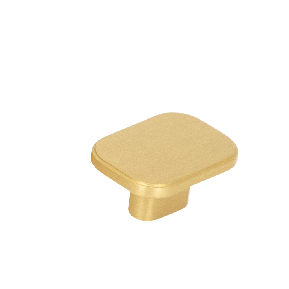 Momo Aspen Solid Brass Knob 40mm Brushed Satin Brass