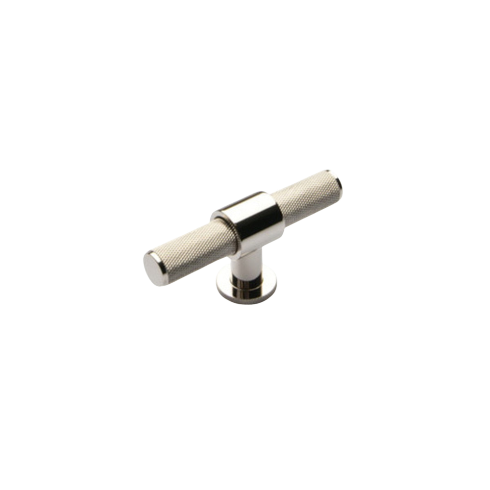 Momo Belgravia Solid Brass T Knob 82mm Polished Nickel