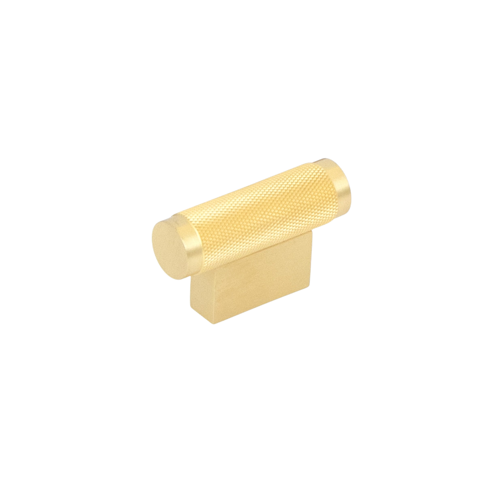 Momo Brighton Solid Brass T Knob 50mm Brushed Satin Brass