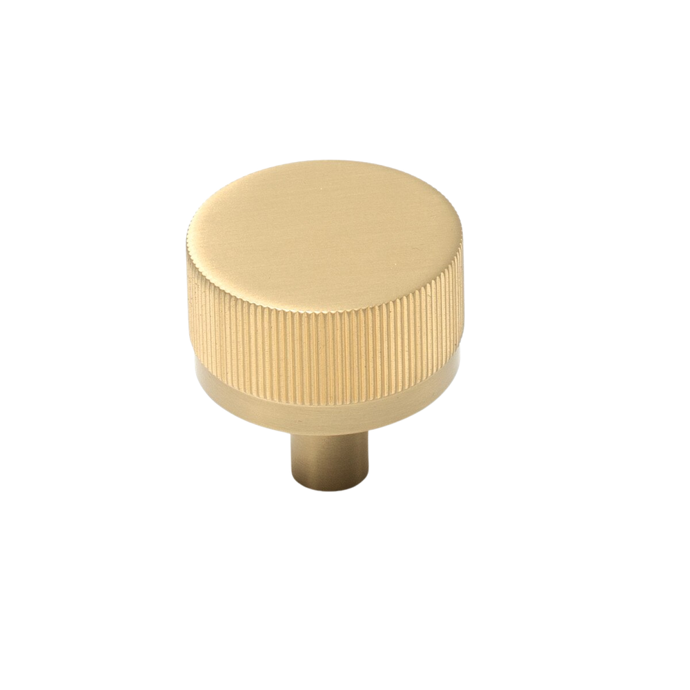 Momo Bellevue Solid Brass Lined Knob 35mm Brushed Satin Brass