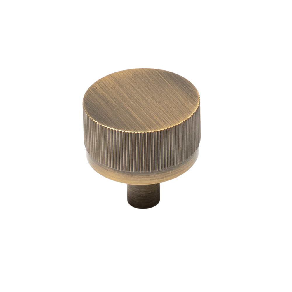 Momo Bellevue Solid Brass Lined Knob 35mm Dark Brushed Brass