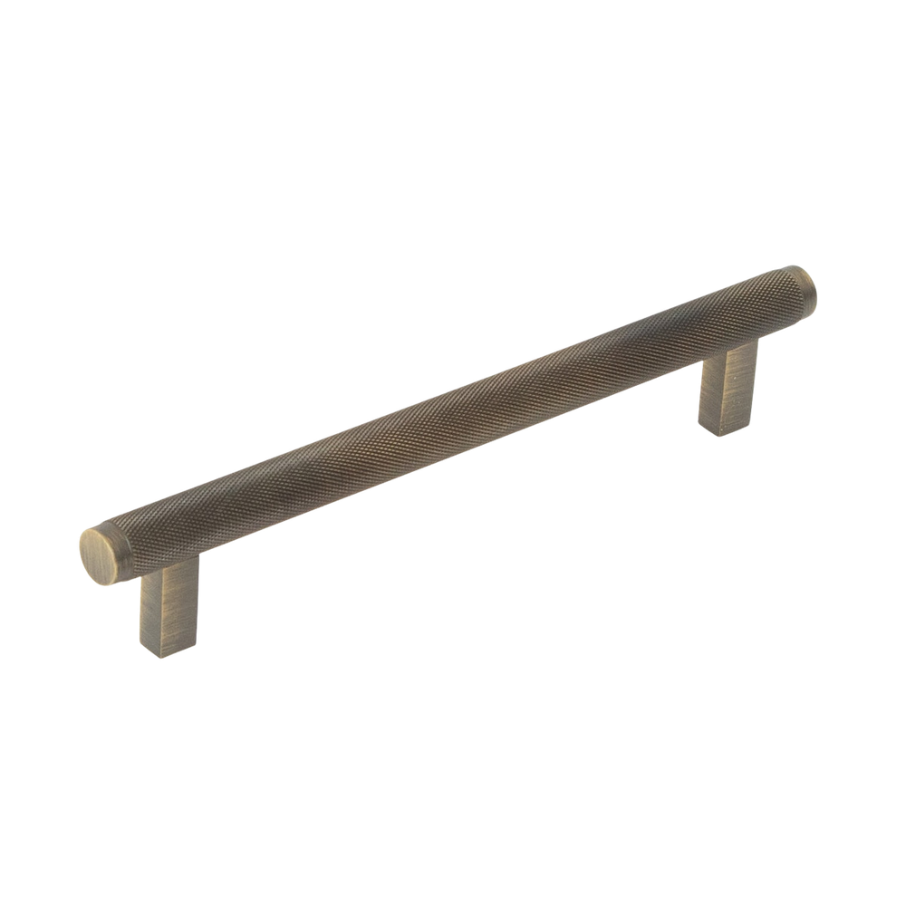 Momo Bellevue Solid Brass Knurled Bar Pull 160mm Dark Brushed Brass