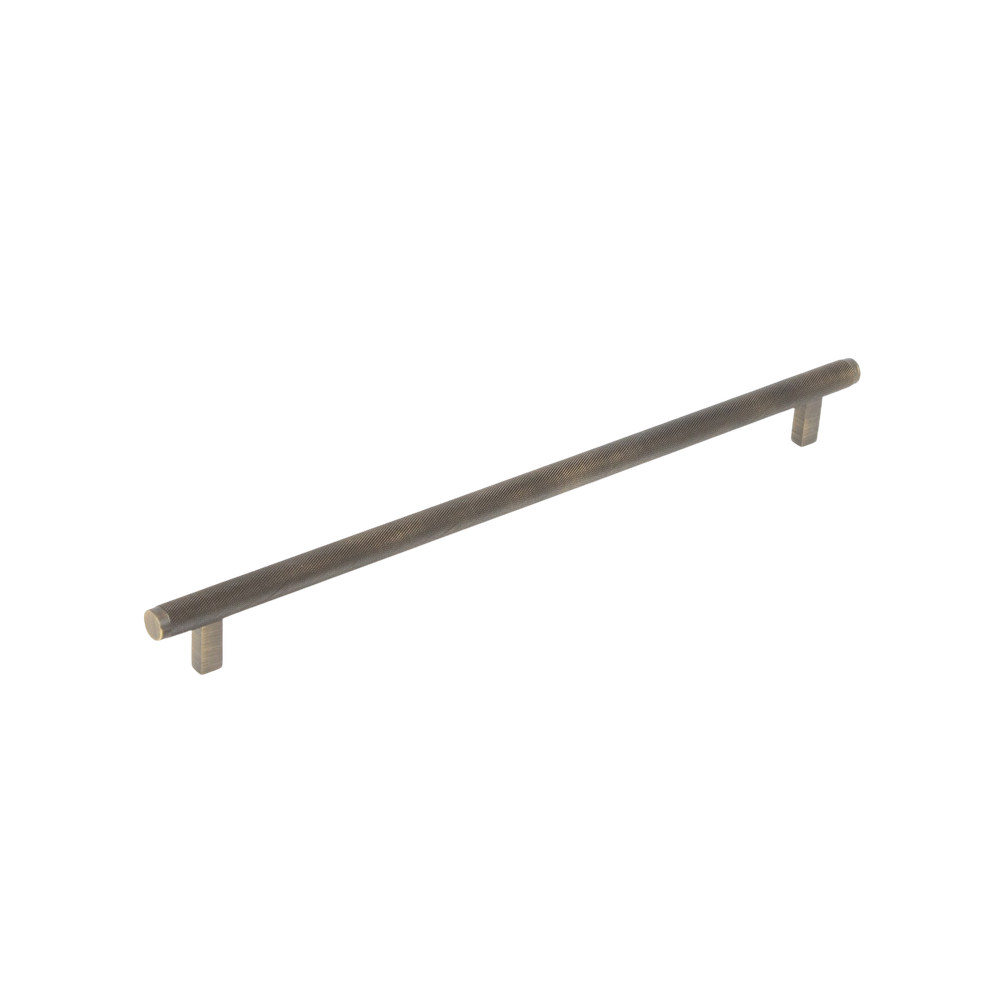 Momo Bellevue Solid Brass Knurled Bar Pull 320mm Dark Brushed Brass