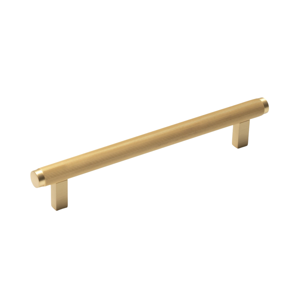 Momo Bellevue Solid Brass Lined Bar Pull 160mm Brushed Satin Brass