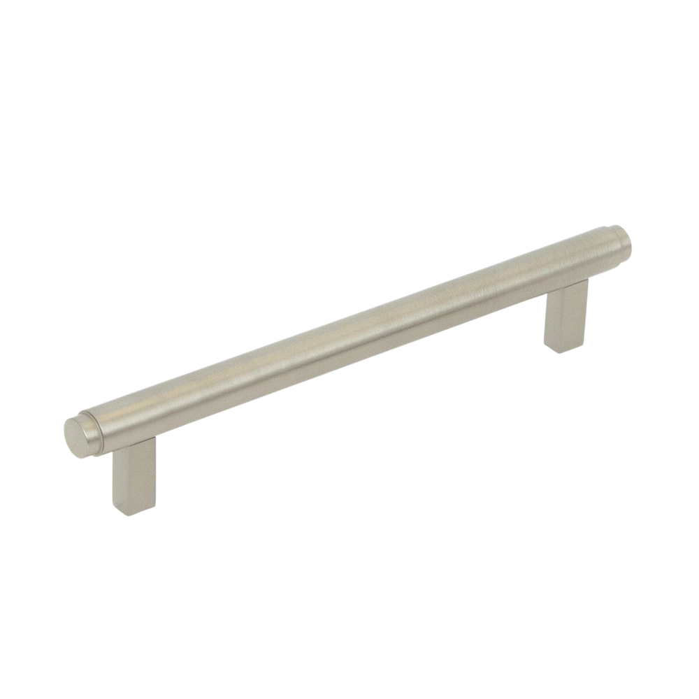 Momo Bellevue Solid Brass Plain Bar Pull 160mm Dull Brushed Nickel