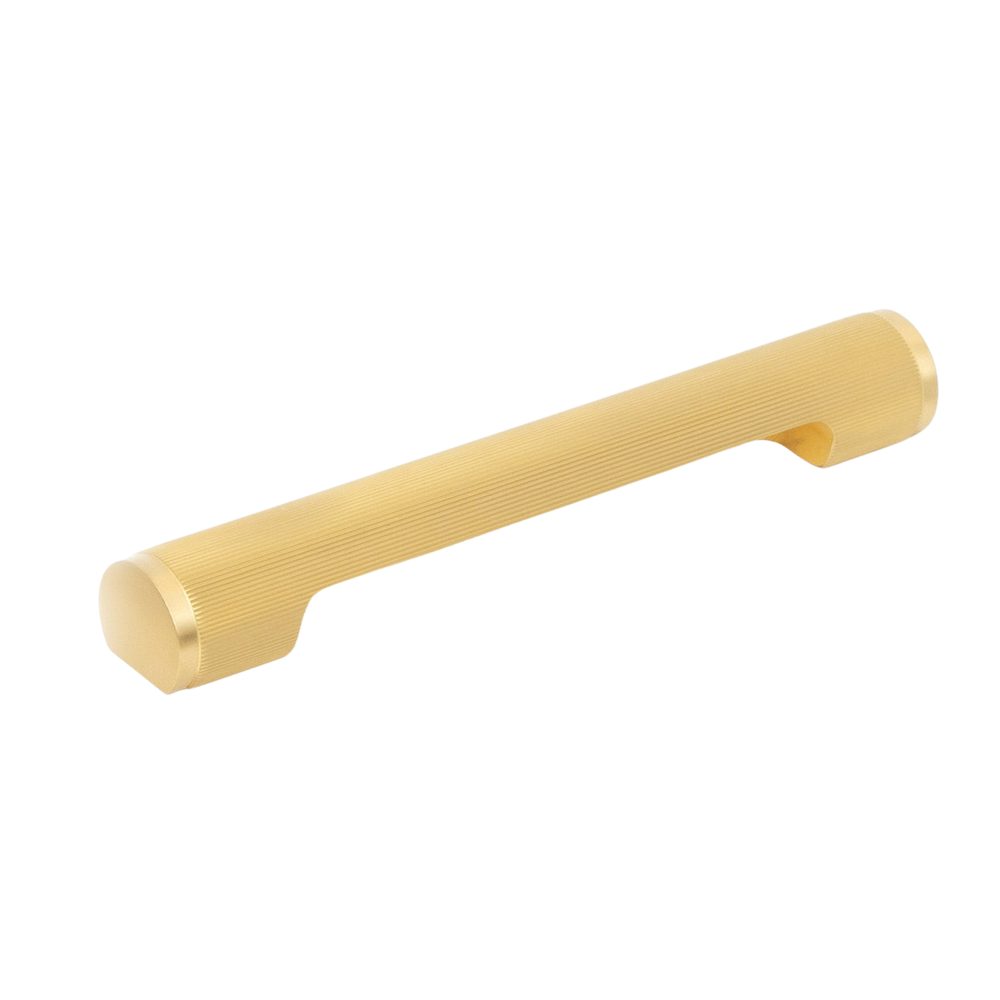 Momo Manhattan Solid Brass Pull Handle 160mm Brushed Satin Brass