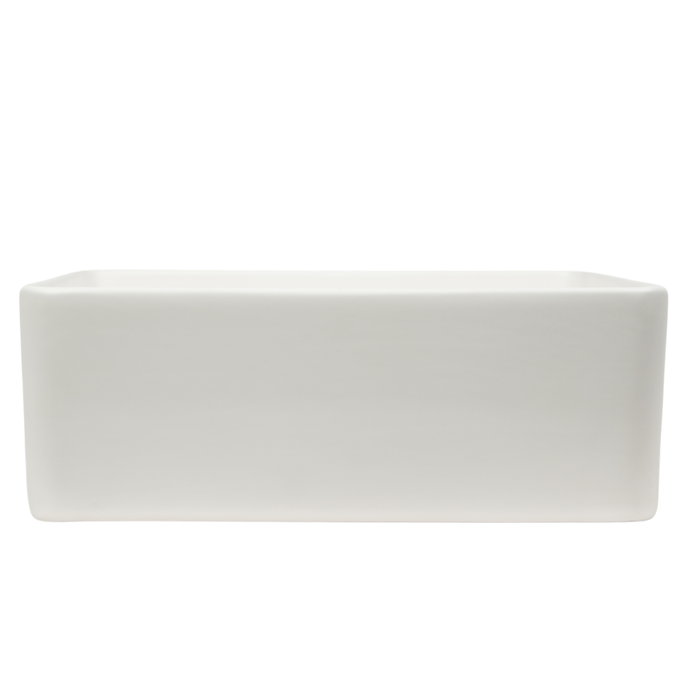 Nashi Matte White Square Basin CLEARANCE