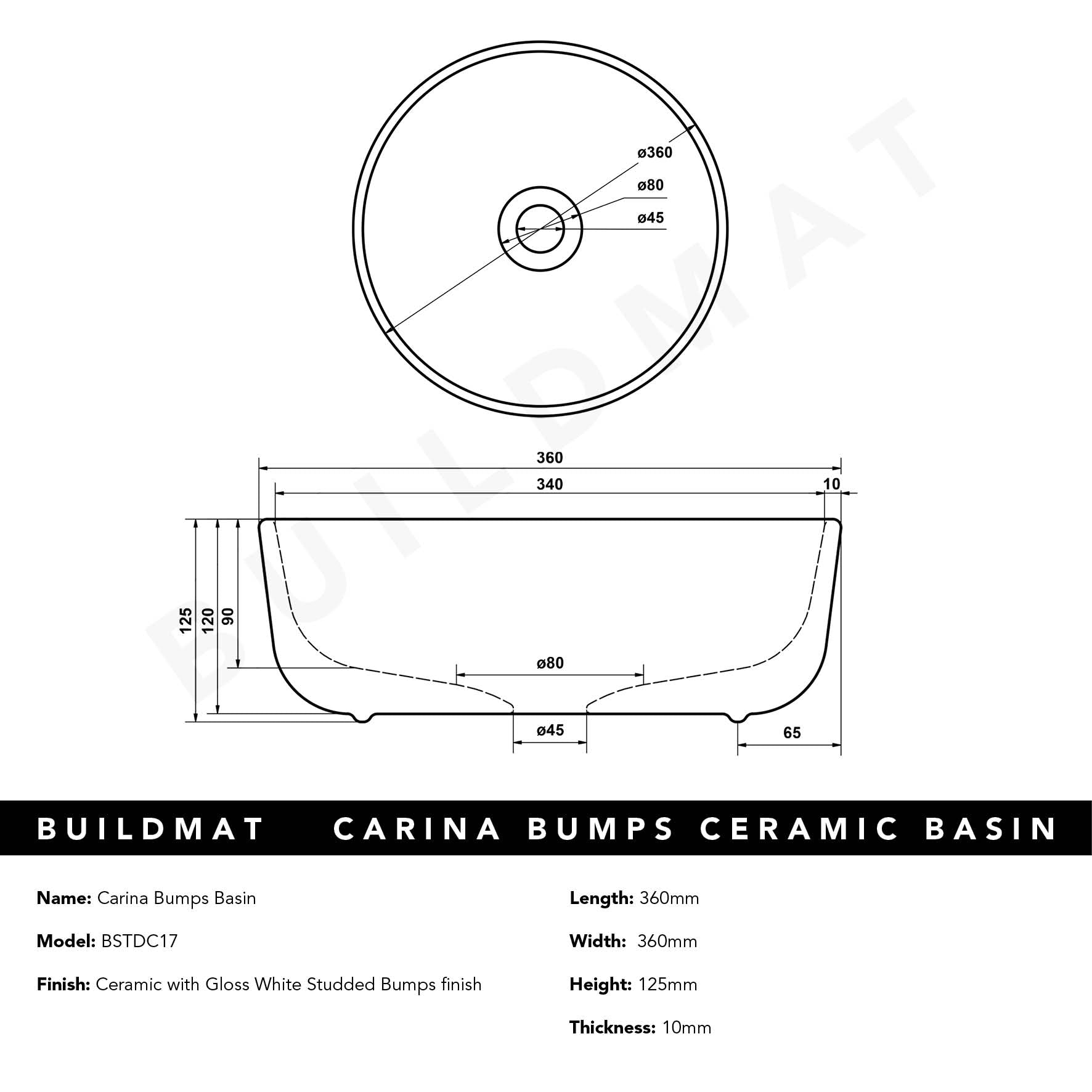 Carina Bumps Basin CLEARANCE