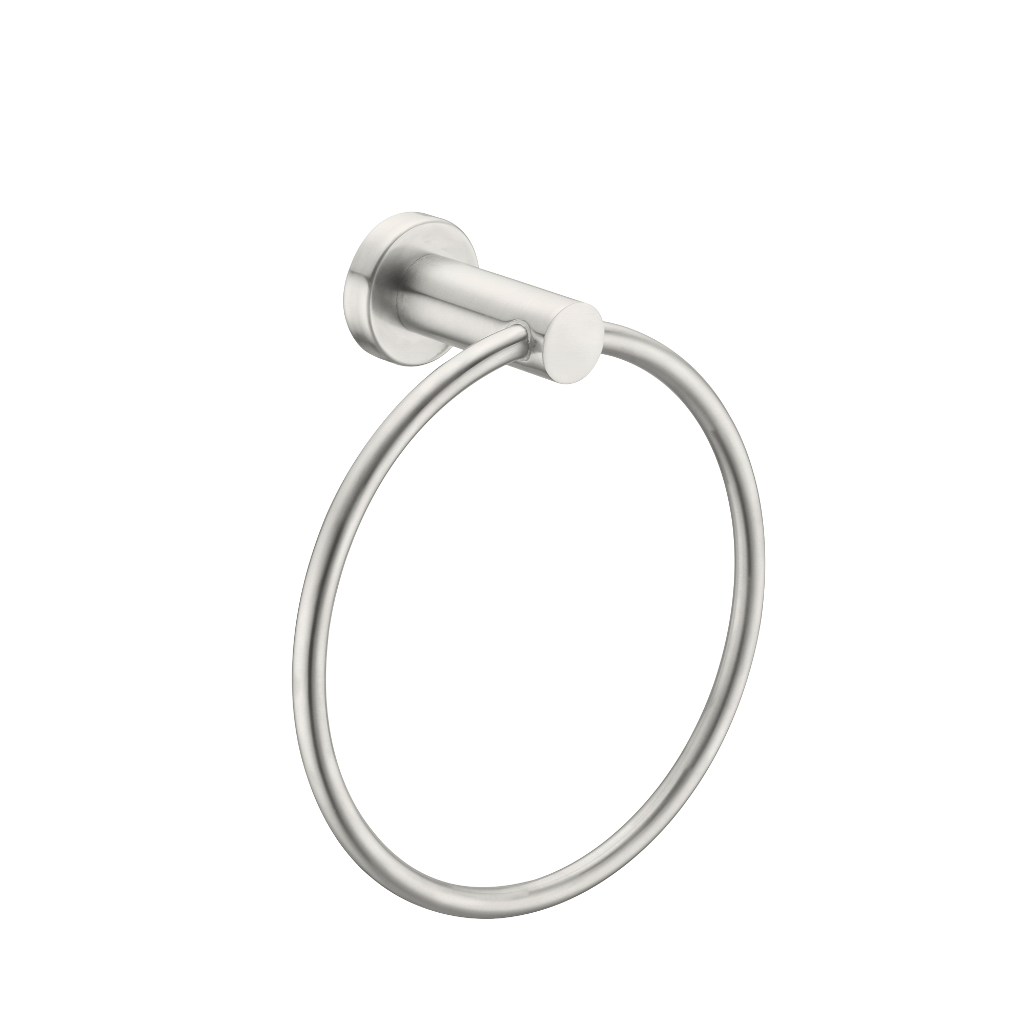 Mecca Hand Towel Ring Brushed Nickel