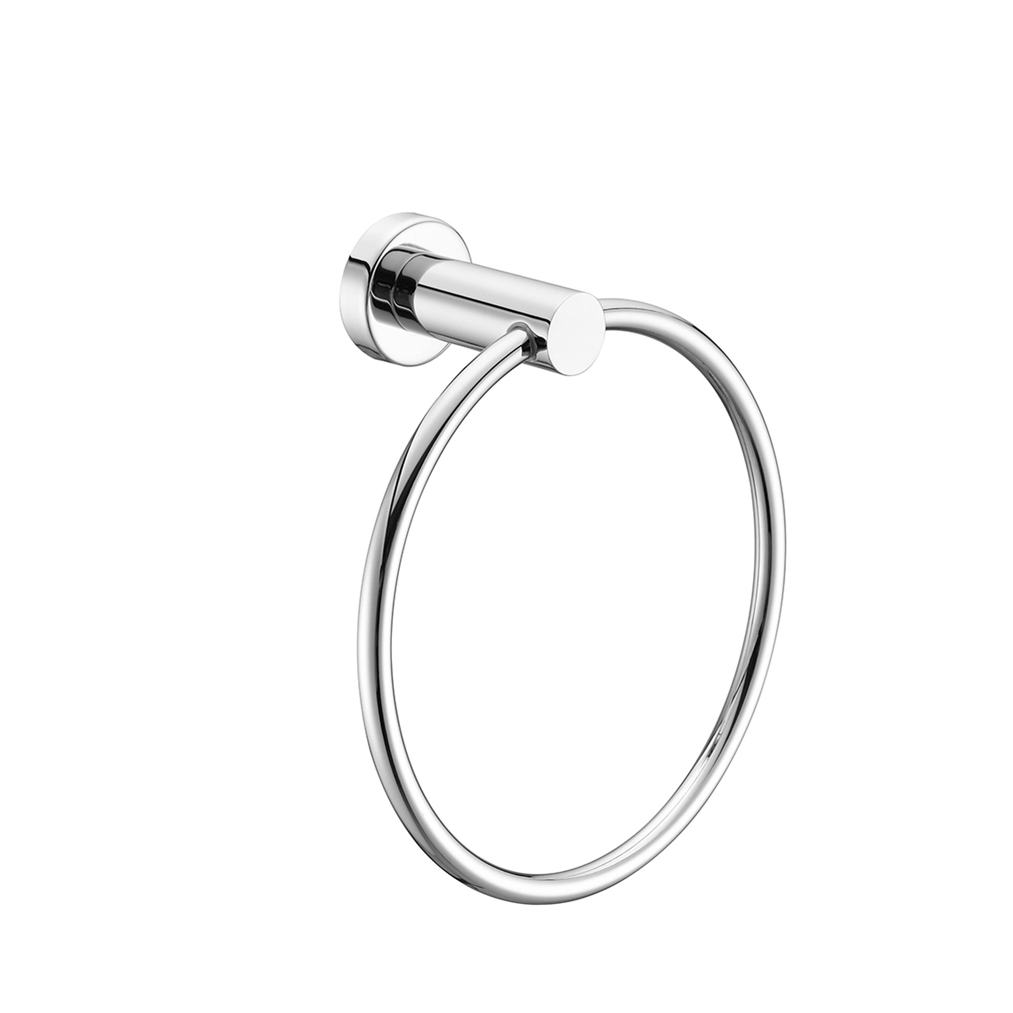 Mecca Hand Towel Ring Chrome