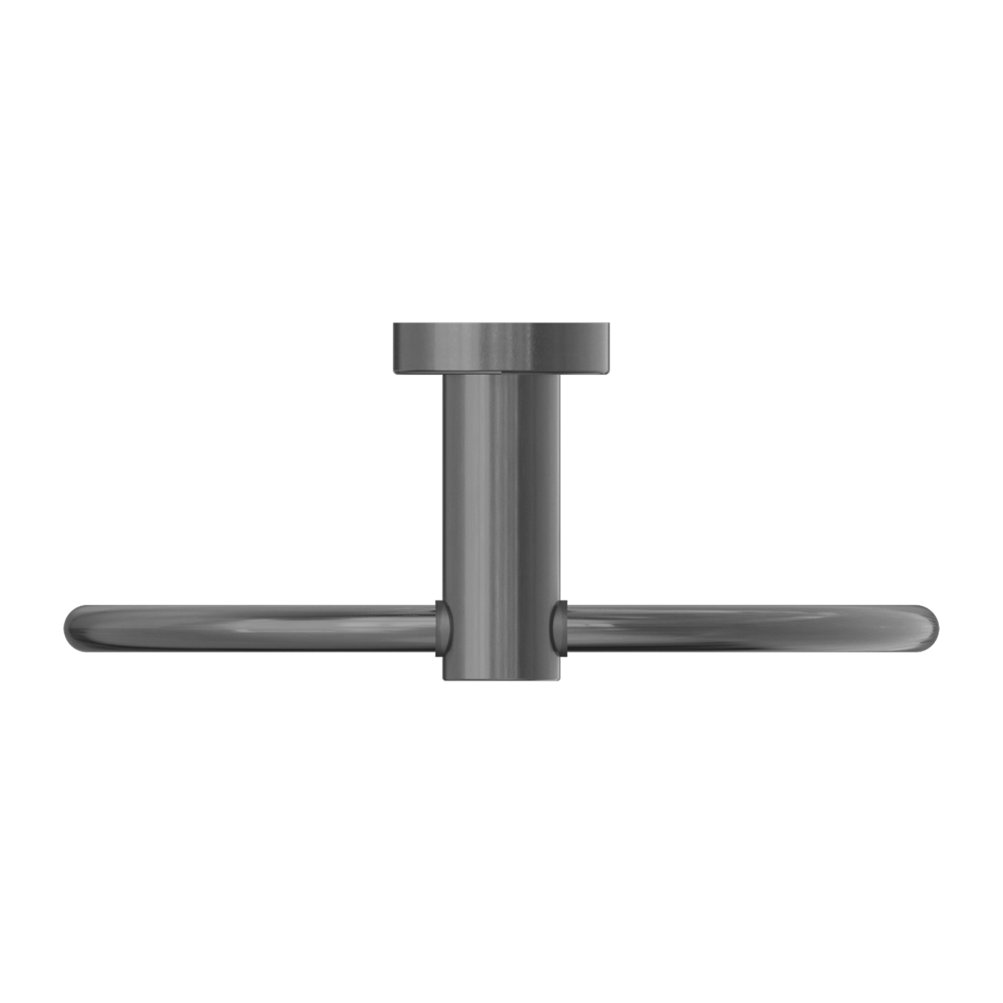 Mecca Hand Towel Ring Brushed Gunmetal