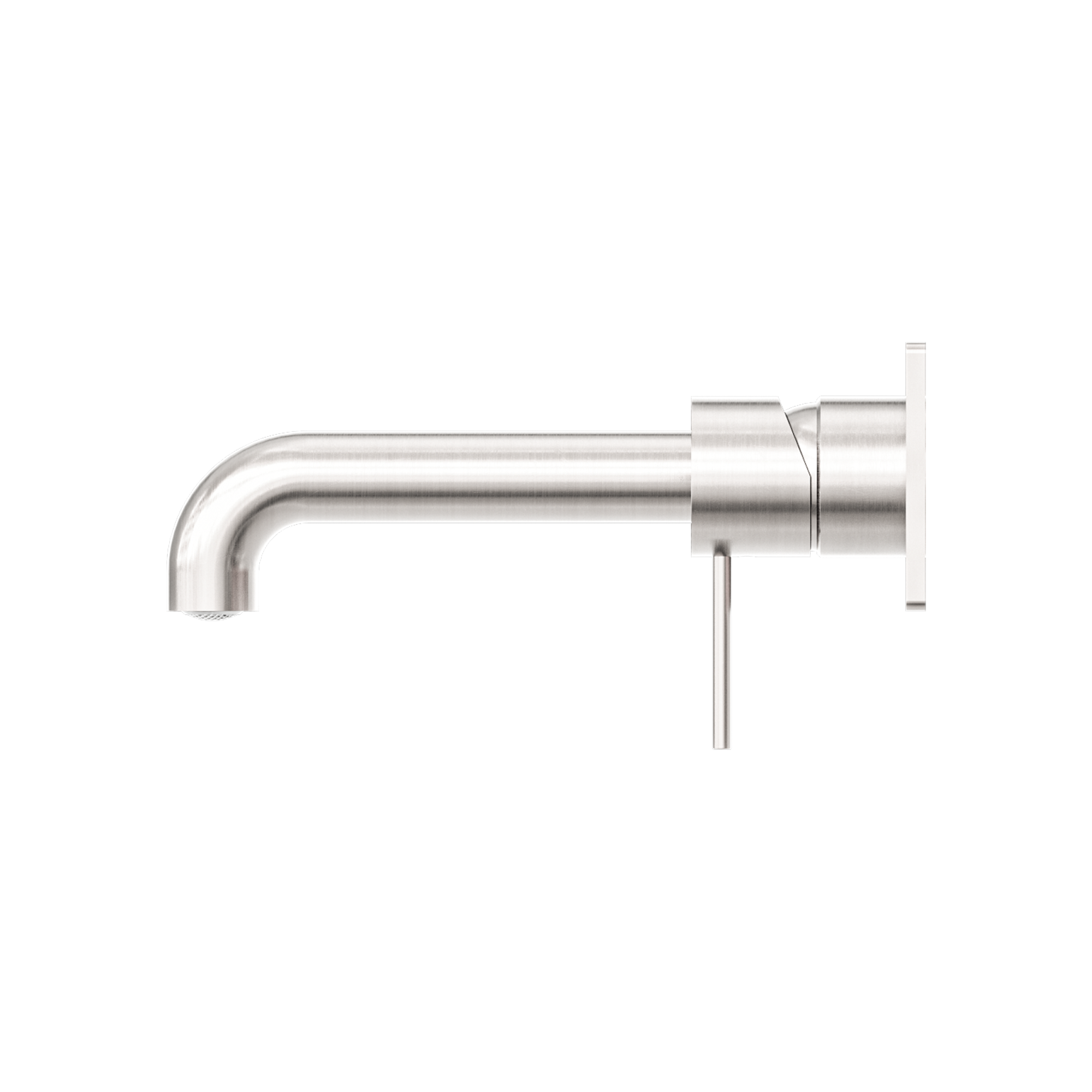 Mecca Wall Basin Mixer 185mm Spout Brushed Nickel