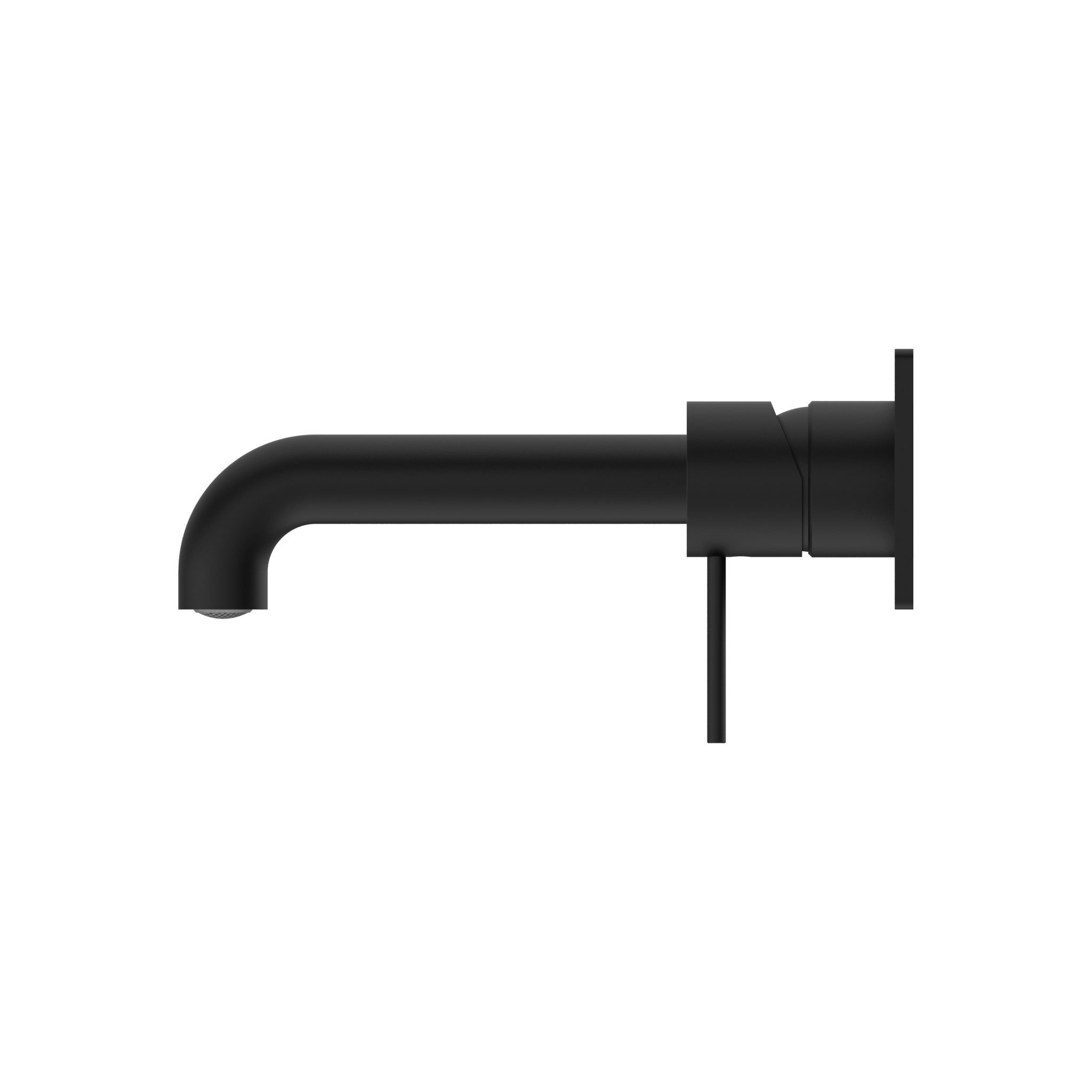 Mecca Wall Basin Mixer 185mm Spout Matte Black