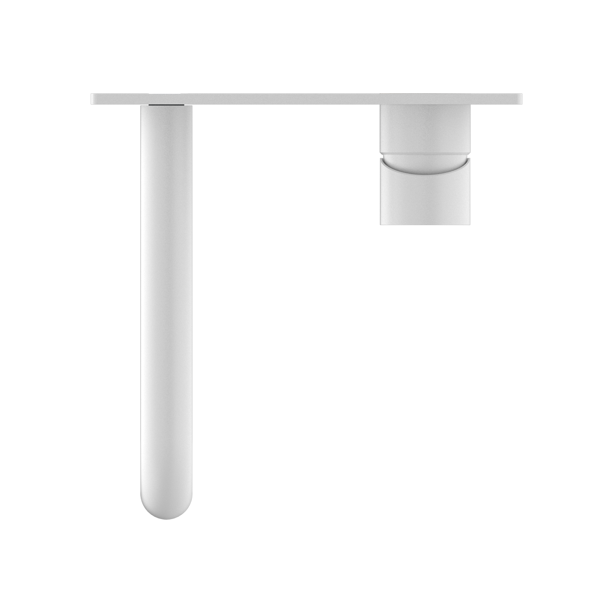 Mecca Wall Basin Mixer 185mm Spout Matte White