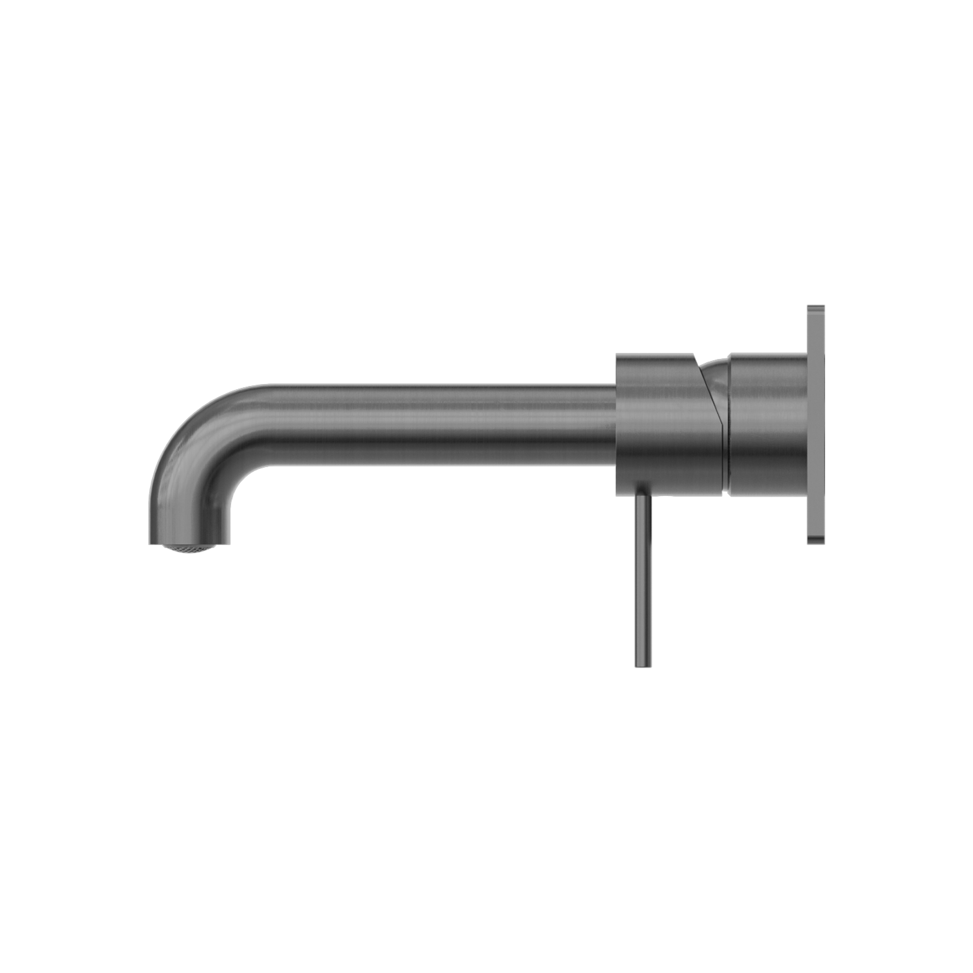 Mecca Wall Basin Mixer 185mm Spout Brushed Gunmetal