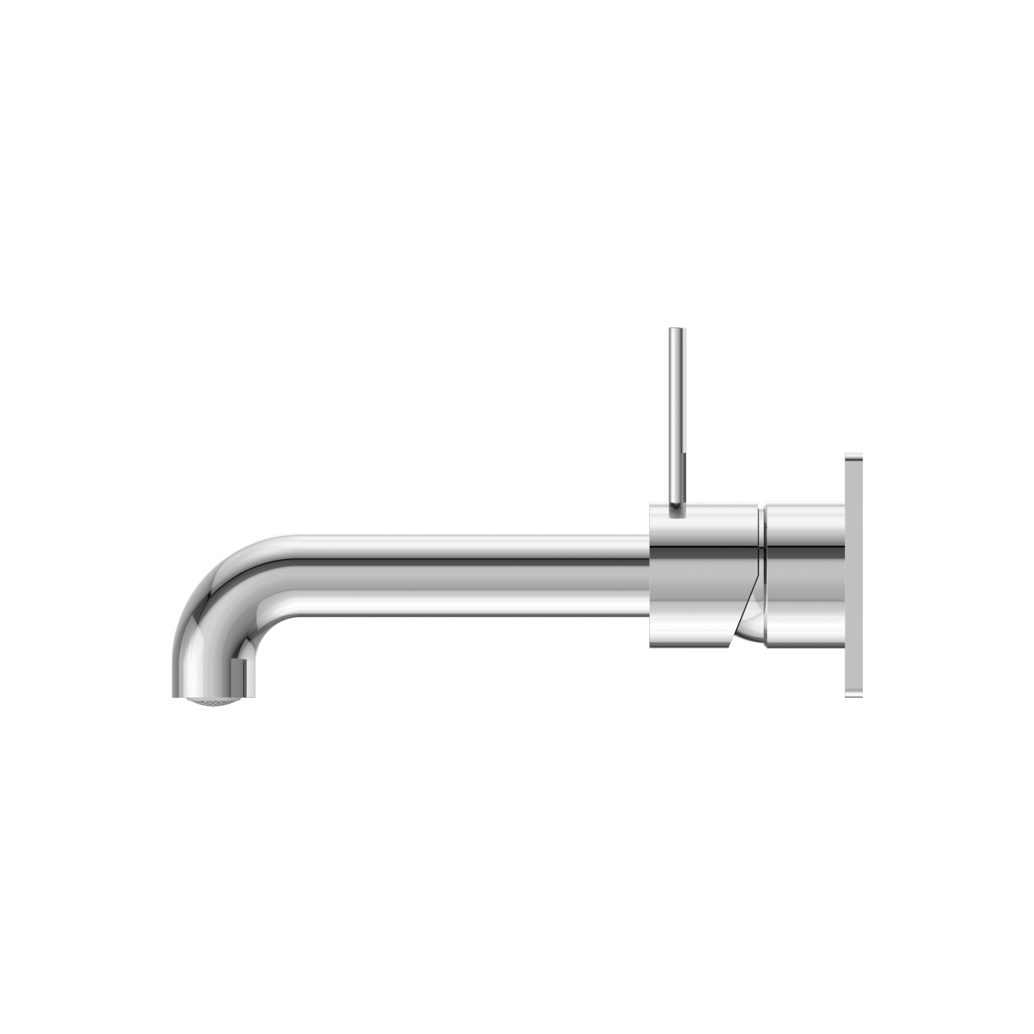 Mecca Wall Basin Mixer Handle Up 185mm Spout Chrome