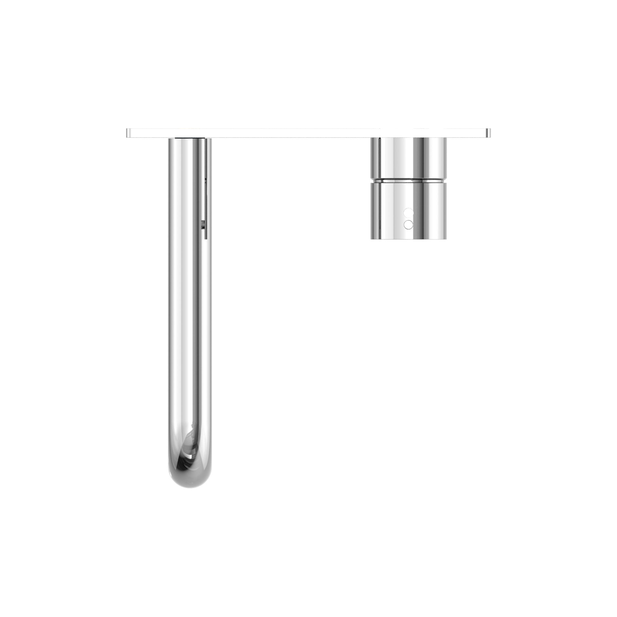 Mecca Wall Basin Mixer Handle Up 185mm Spout Chrome