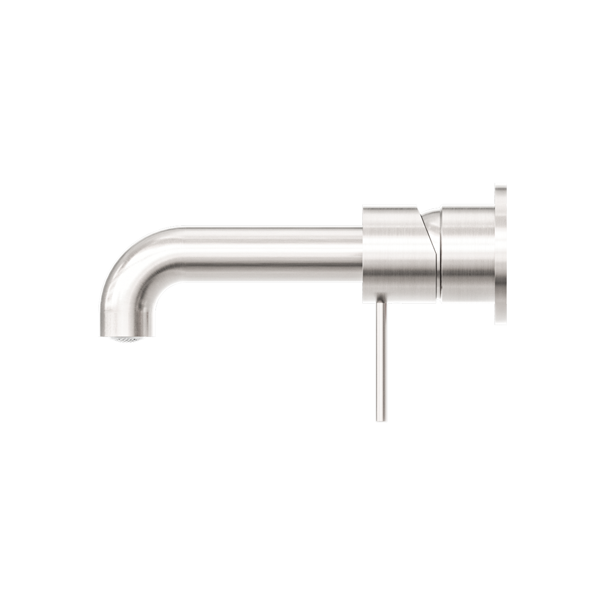 Mecca Wall Basin Mixer Separate Back Plate 230mm Spout Brushed Nickel