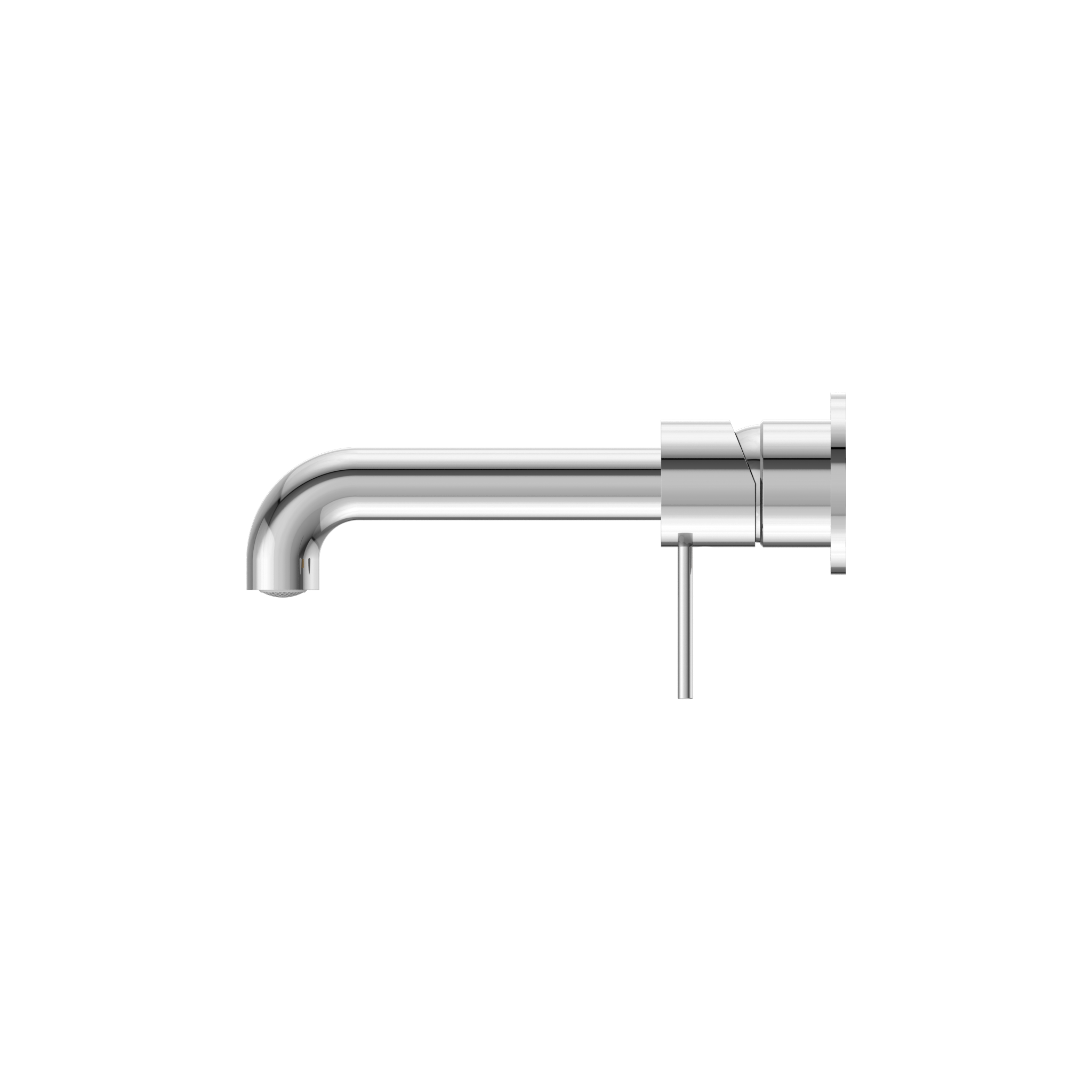 Mecca Wall Basin Mixer Separate Back Plate 185mm Spout Chrome