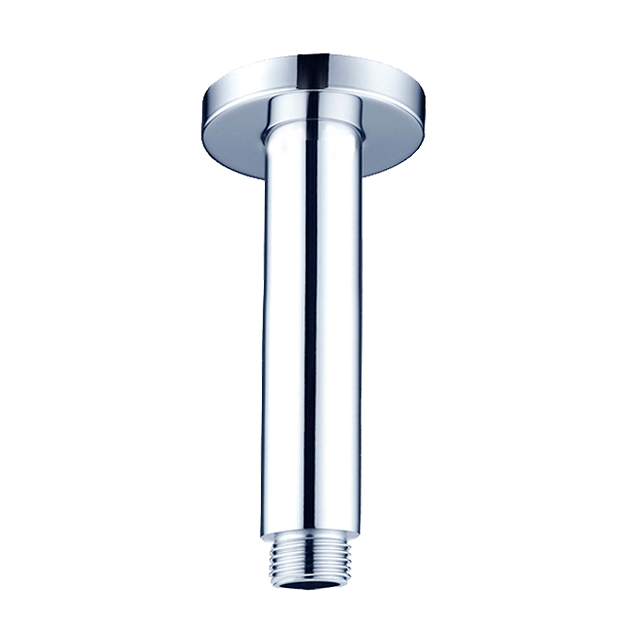 Round Ceiling Arm 100mm Chrome