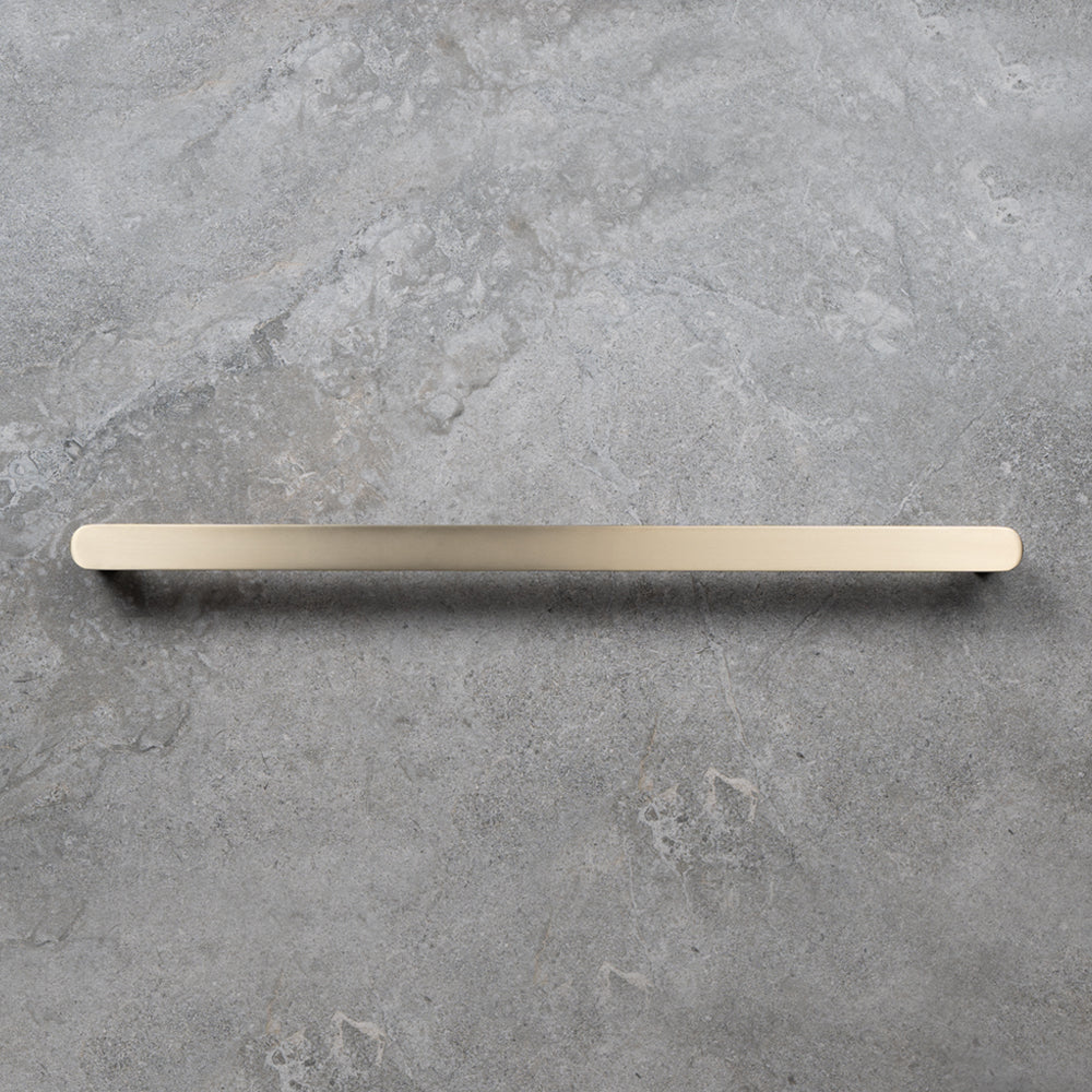 Ascari Brushed Brass Gold 600 Single Towel Rail