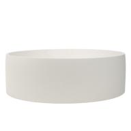 Buildmat Concrete Basin Sea Salt Matte White Cameron Sea Salt White Circle Concrete Basin