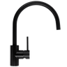 Buildmat Kitchen Mixer Matte Black Ashanti Matte Black Gooseneck Mixer