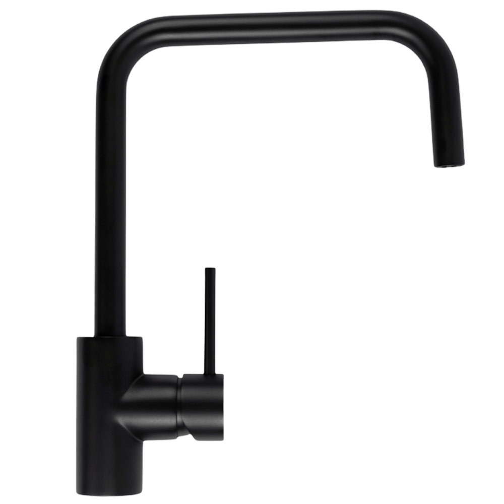 Buildmat Kitchen Mixer Charlotte Matte Black Square Mixer