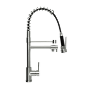 Cleo Brushed Nickel Pull Down Dual Spray Mixer